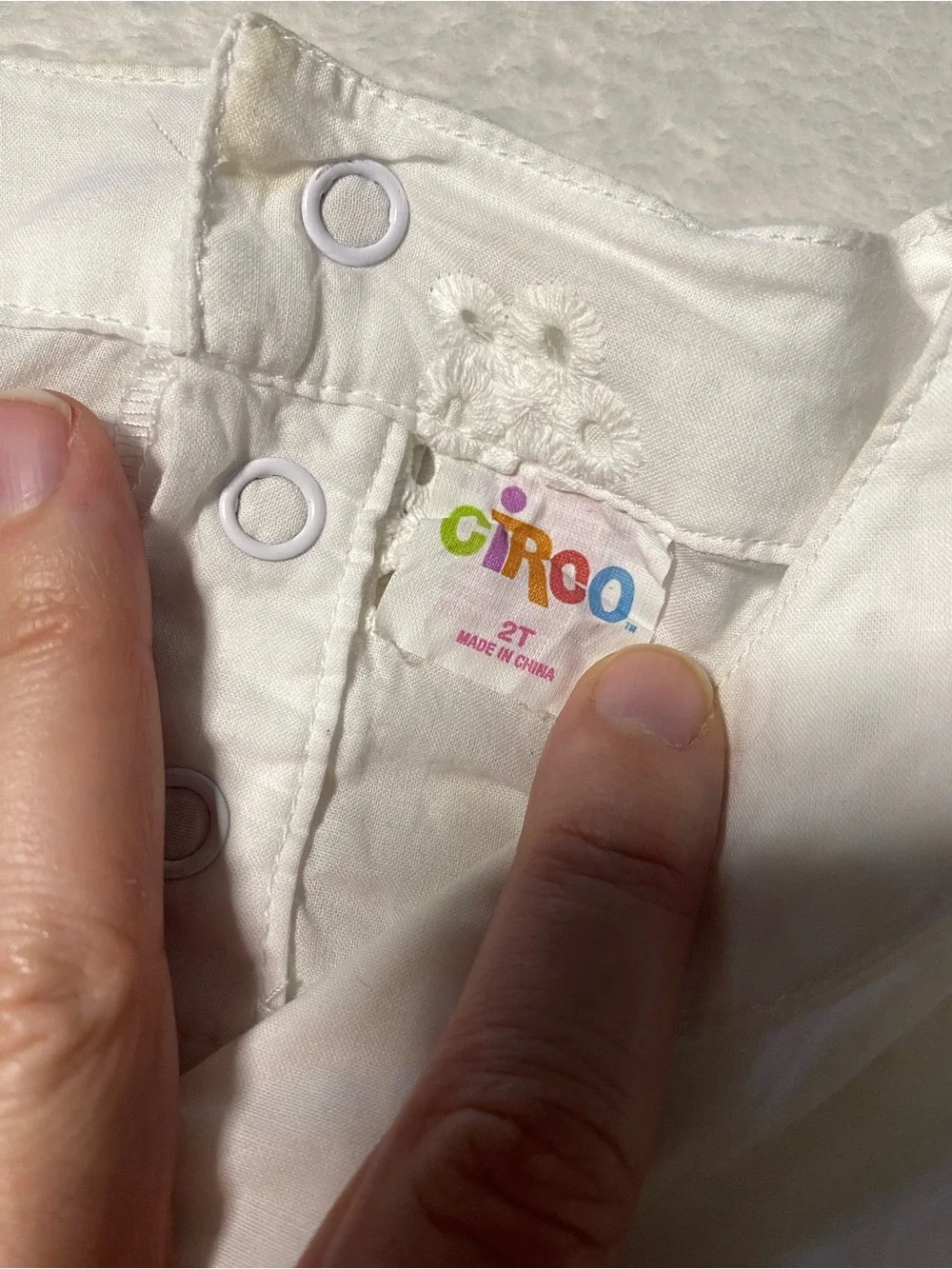 Swim coverup dress Size 2T White Eyelet